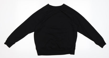 H&M Womens Black   Pullover Sweatshirt Size S