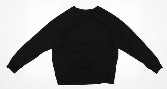 H&M Womens Black   Pullover Sweatshirt Size S