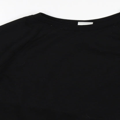 H&M Womens Black   Pullover Sweatshirt Size S