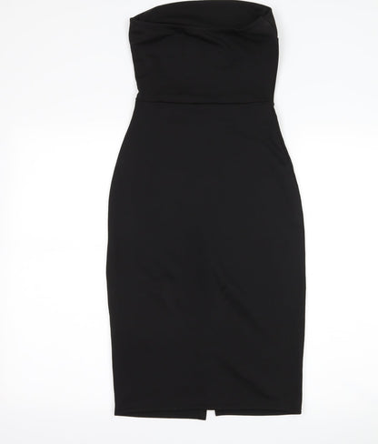 Boohoo Womens Black   Bodycon  Size 8  - Boob Tube