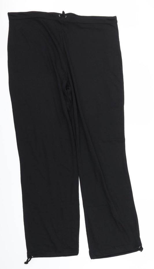 Kit Womens Black   Sweatpants Trousers Size 16 L29 in