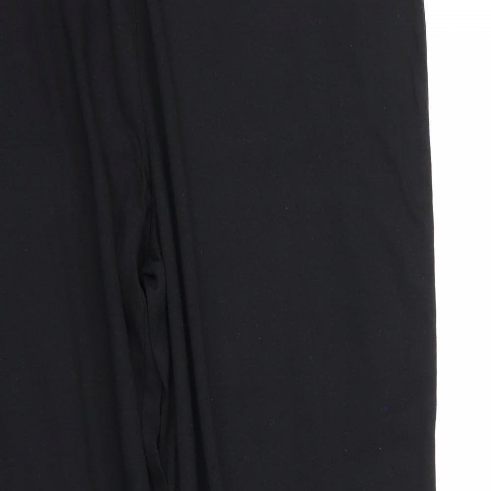 Womens UK Size 16 Kit Regular Fit Sweatpants Black Trousers
