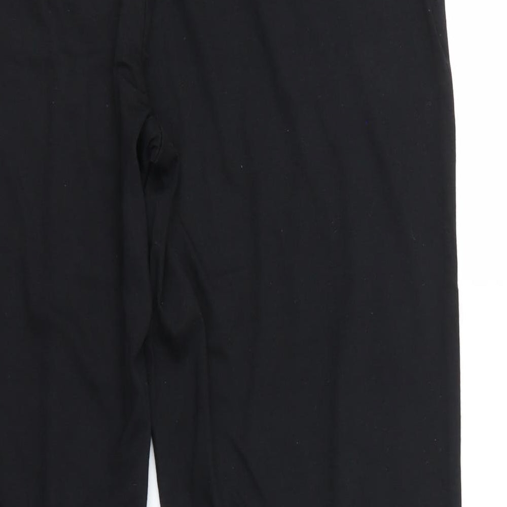 Womens UK Size 16 Kit Regular Fit Sweatpants Black Trousers