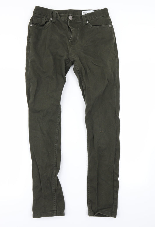 denim&co Womens Green   Skinny Jeans Size 30 in L29 in