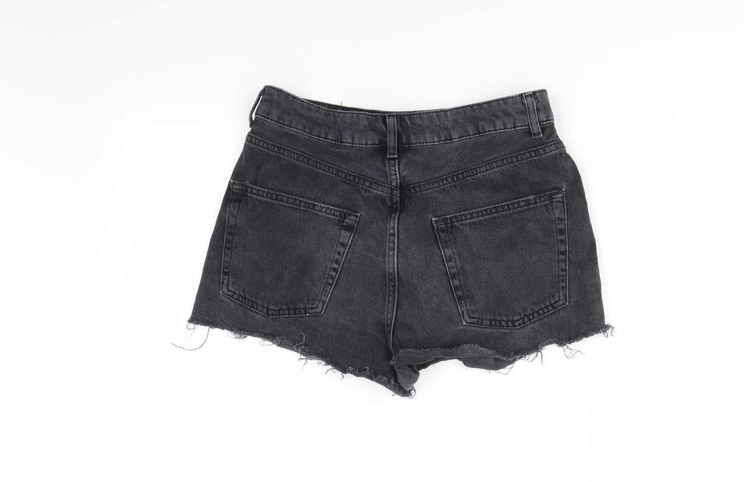 Topshop Womens Black   Cut-Off Shorts Size 10