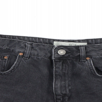 Topshop Womens Black   Cut-Off Shorts Size 10