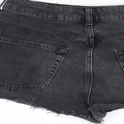 Topshop Womens Black   Cut-Off Shorts Size 10