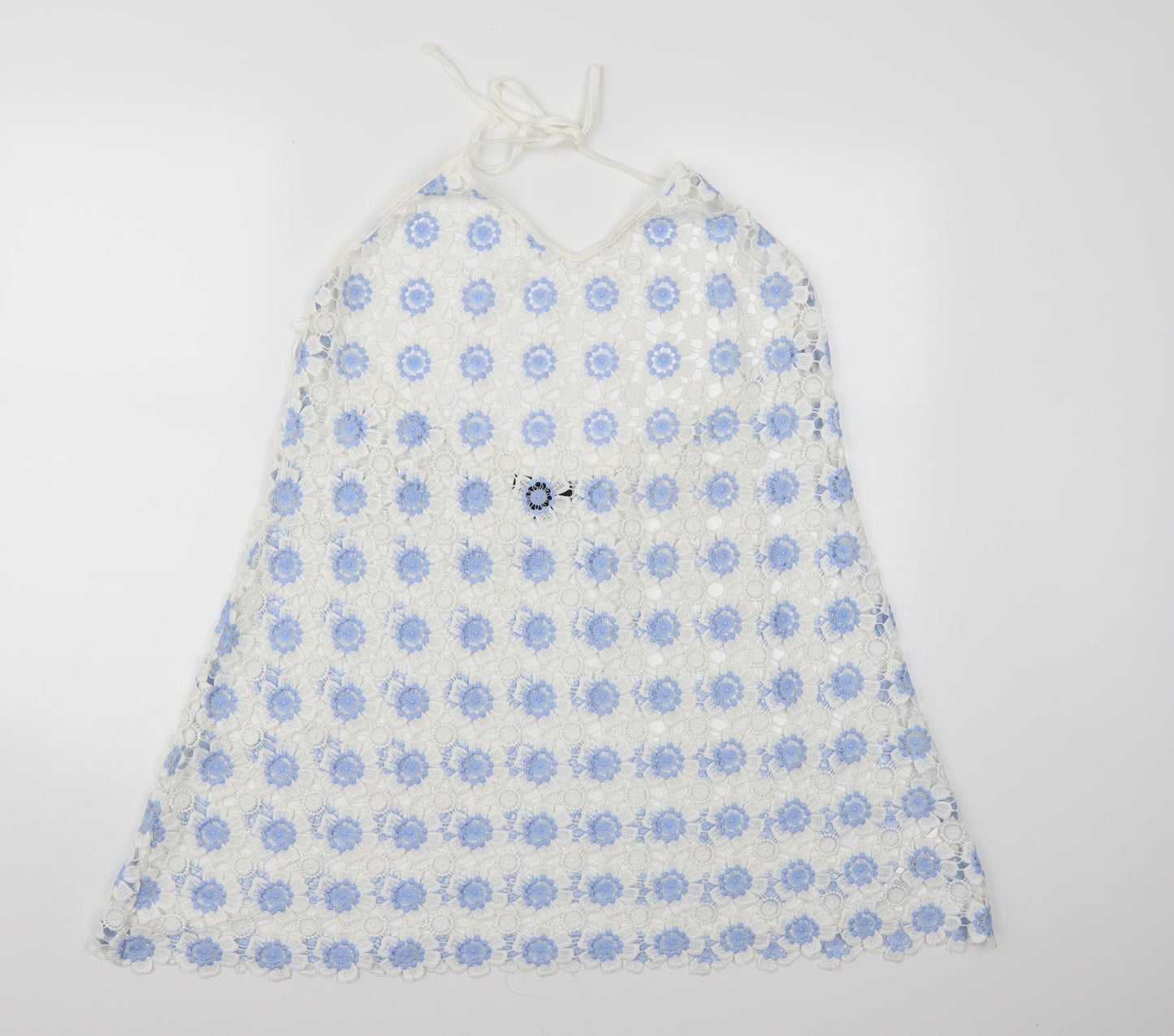 Atmosphere Womens White Floral  A-Line  Size L  - Beachwear