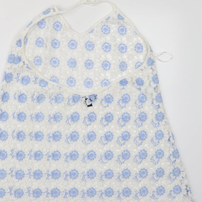 Atmosphere Womens White Floral  A-Line  Size L  - Beachwear