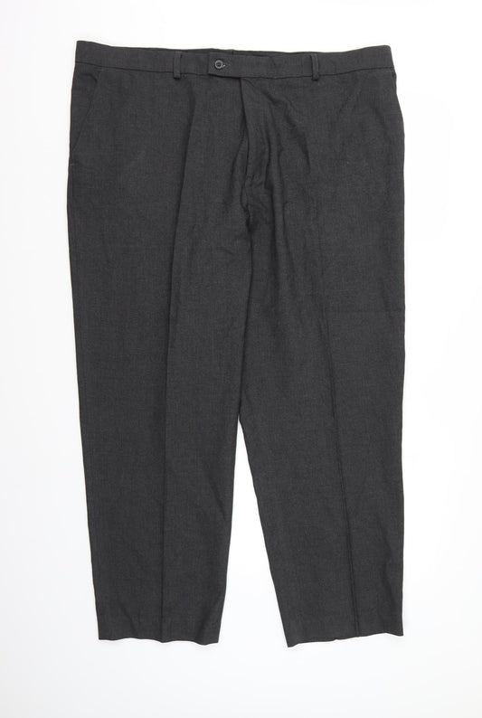 Preworn Mens Grey  Rayon Dress Pants Trousers  L28 in