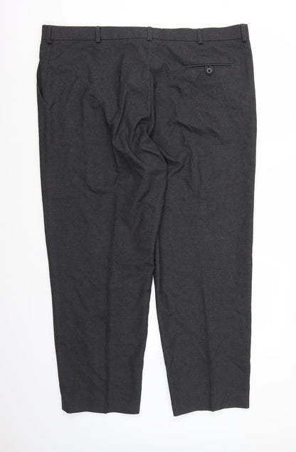 Preworn Mens Grey  Rayon Dress Pants Trousers  L28 in