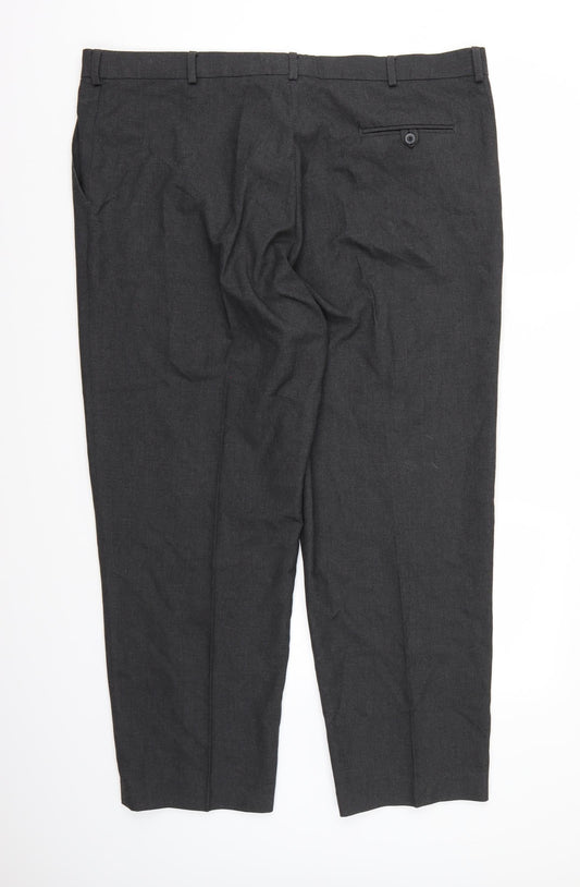 Preworn Mens Grey  Rayon Dress Pants Trousers  L28 in
