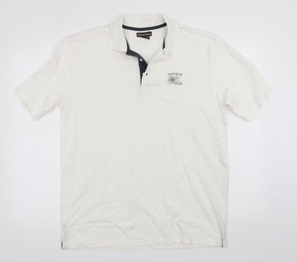 Atlas for Men Mens White    Polo Size M