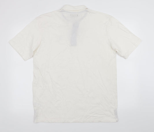 Atlas for Men Mens White    Polo Size M