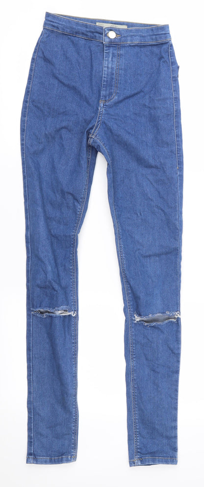 Topshop Womens Blue   Skinny Jeans Size 25 in L34 in