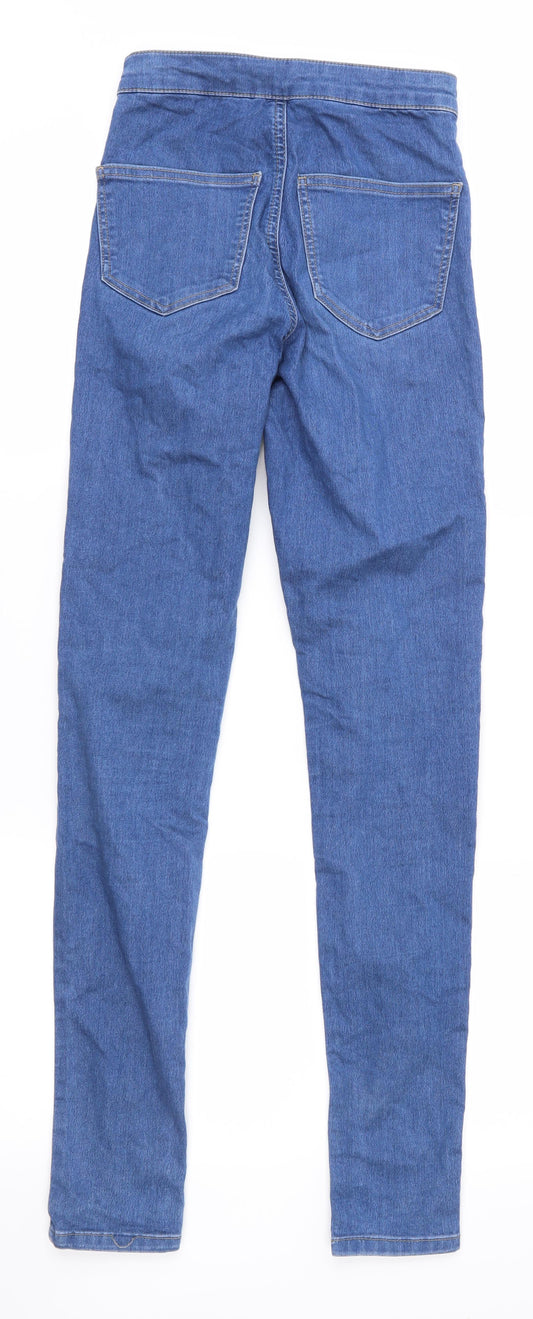 Topshop Womens Blue   Skinny Jeans Size 25 in L34 in