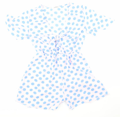 Glamorous Womens Pink Spotted  Jumpsuit One-Piece Size 8