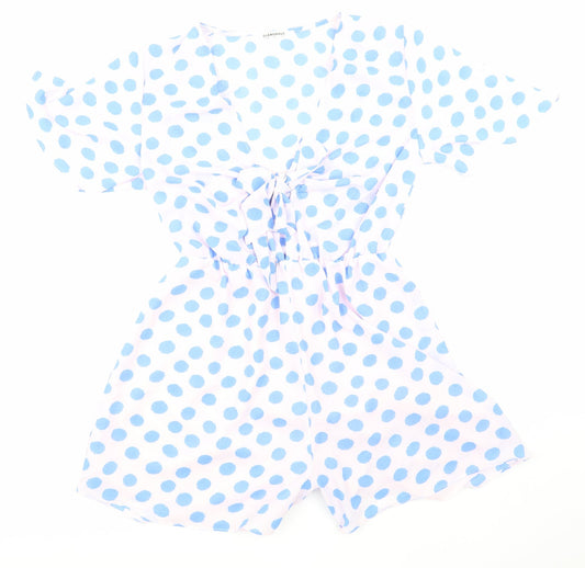 Glamorous Womens Pink Spotted  Jumpsuit One-Piece Size 8