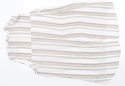 Primark Womens Silver Striped  Basic Blouse Size 14