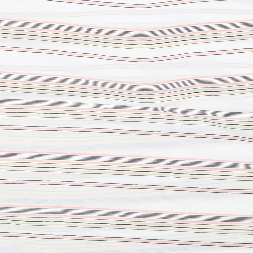 Primark Womens Silver Striped  Basic Blouse Size 14