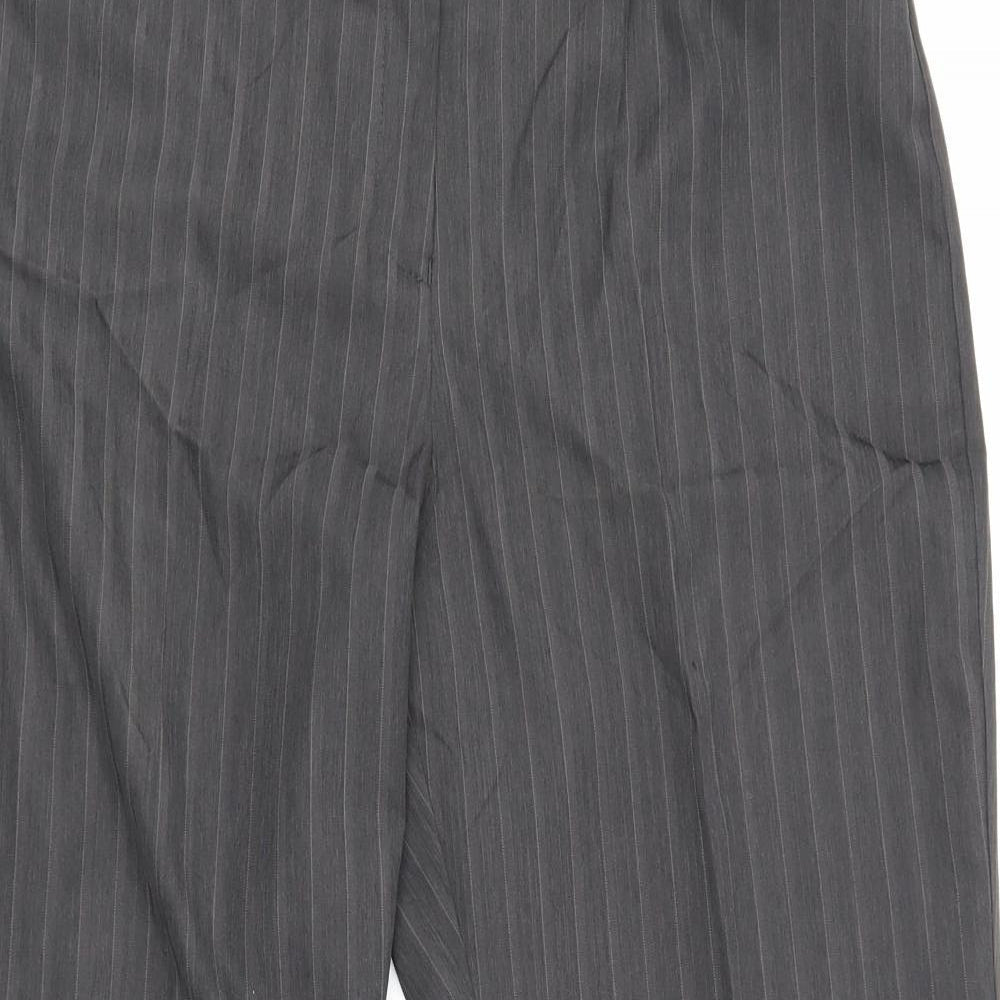 George  Womens Grey Striped  Trousers  Size 14