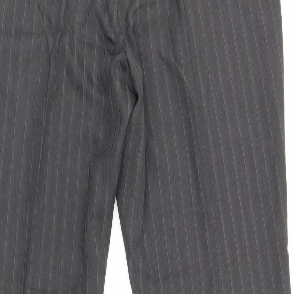 George  Womens Grey Striped  Trousers  Size 14