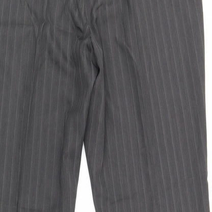 George  Womens Grey Striped  Trousers  Size 14