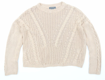 Primark Womens Beige   Pullover Sweatshirt Size 10