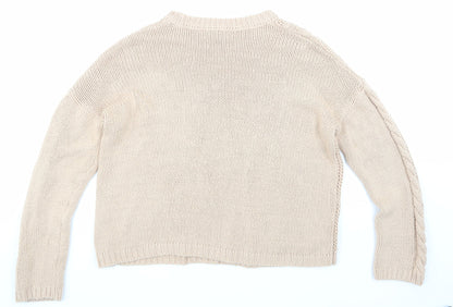 Primark Womens Beige   Pullover Sweatshirt Size 10