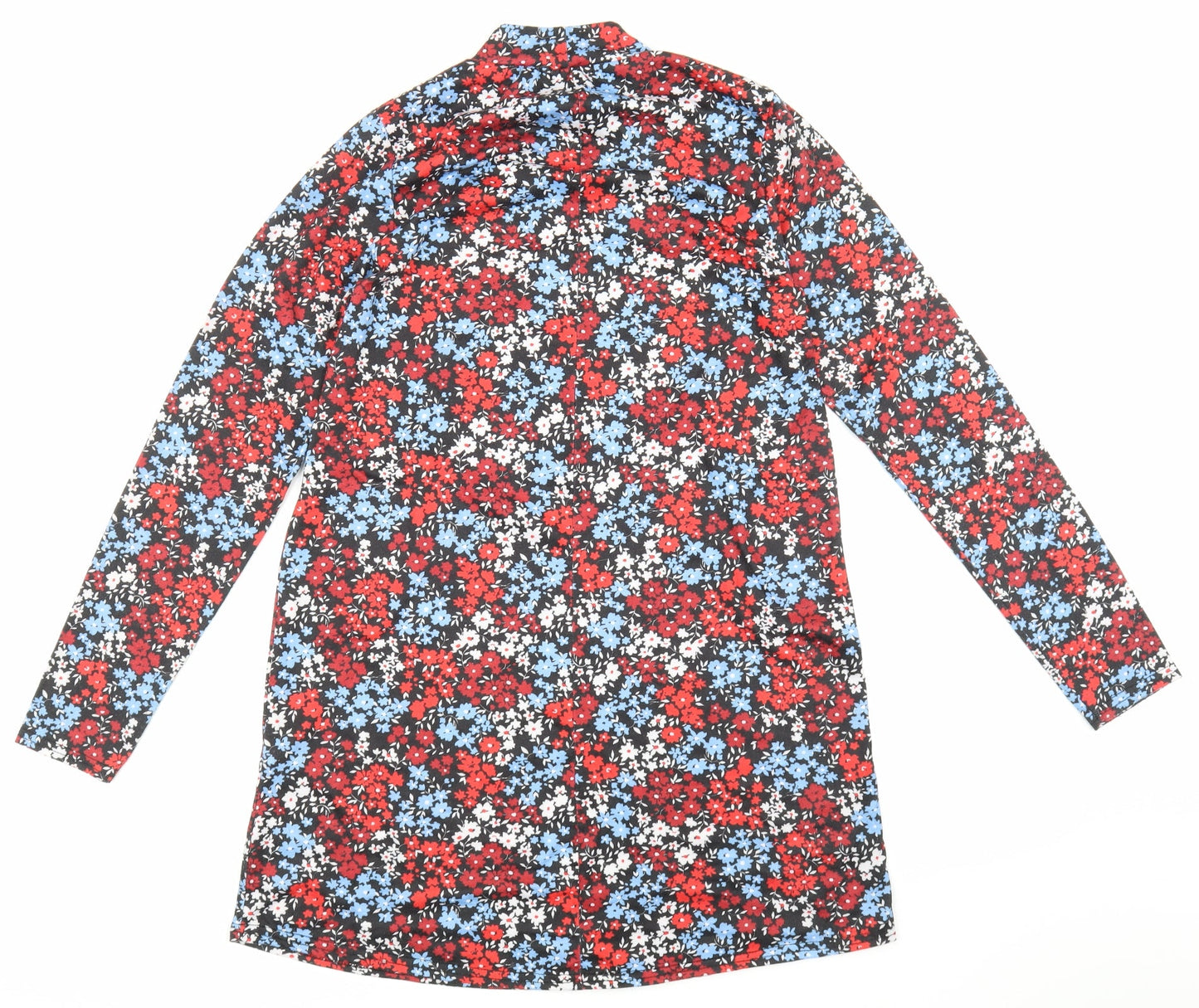 Boohoo Womens Black Floral  Pencil Dress  Size 12