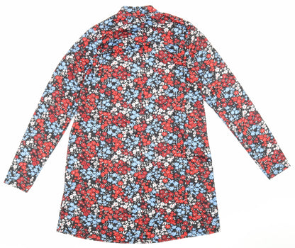 Boohoo Womens Black Floral  Pencil Dress  Size 12