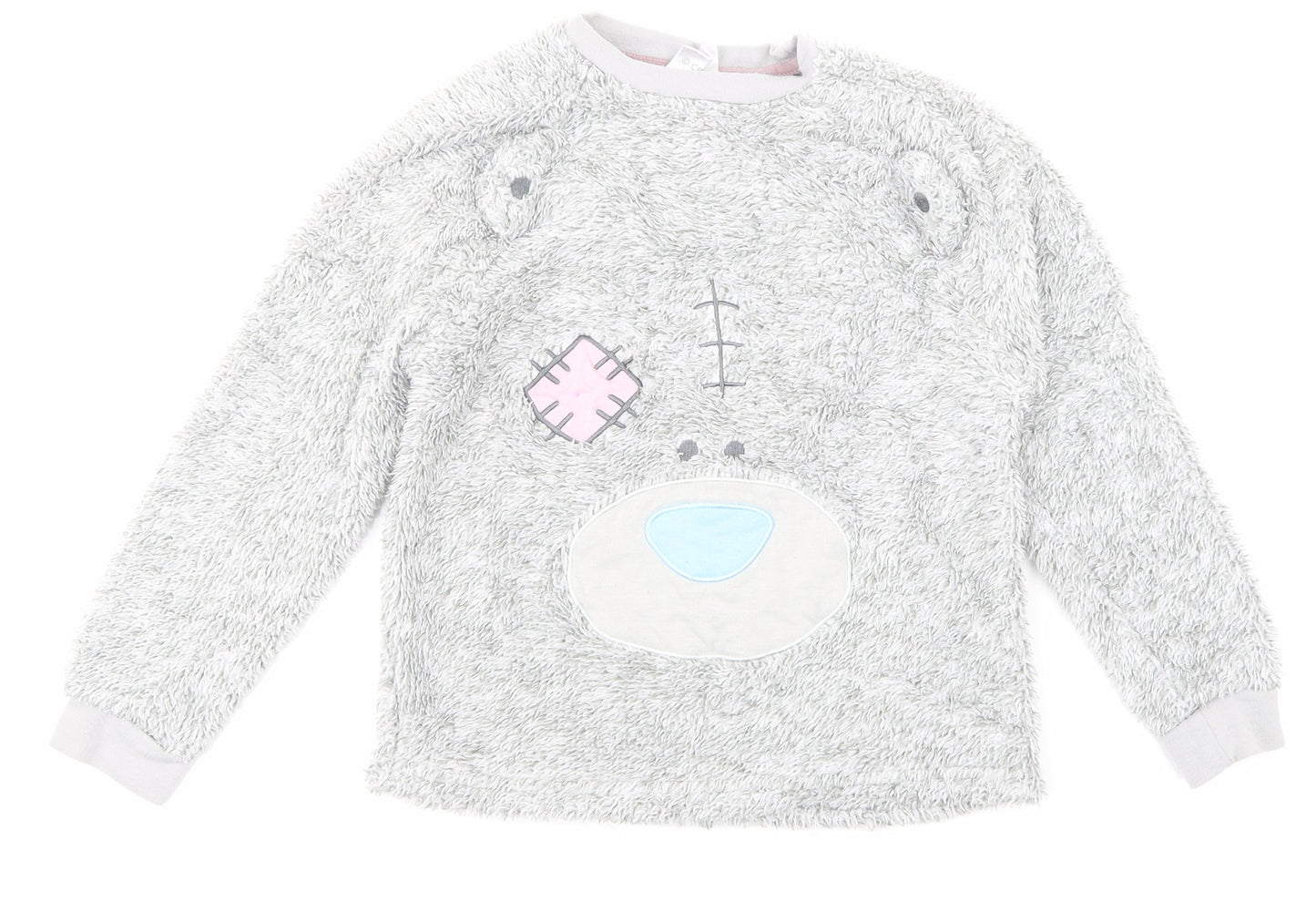 Me to you Girls Grey Animal Print  Top Pyjama Top Size 7-8 Years