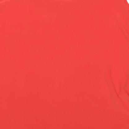 George Womens Red   Basic Blouse Size 14  - Cold Shoulder