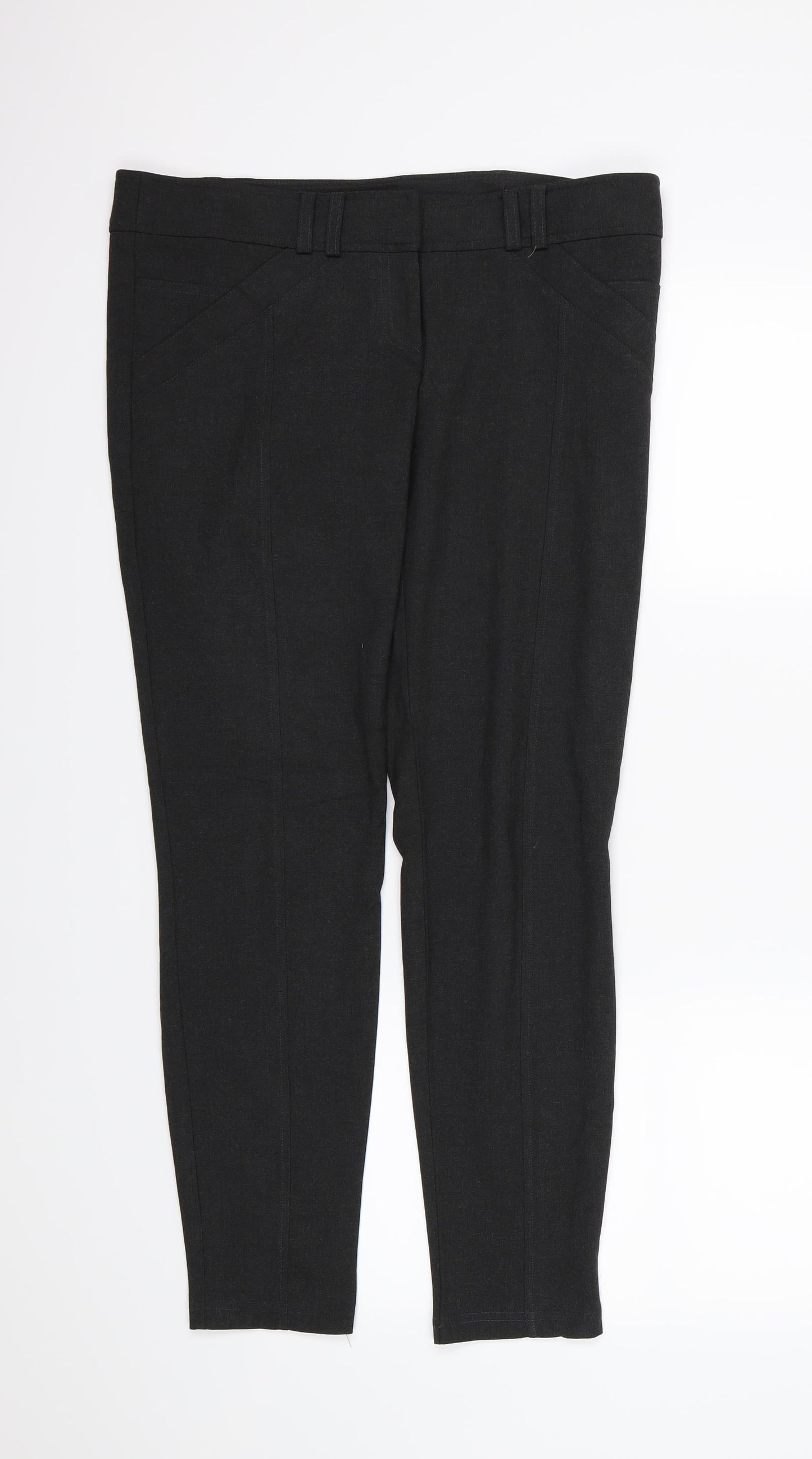 River Island Womens Grey   Trousers  Size 12 L29 in