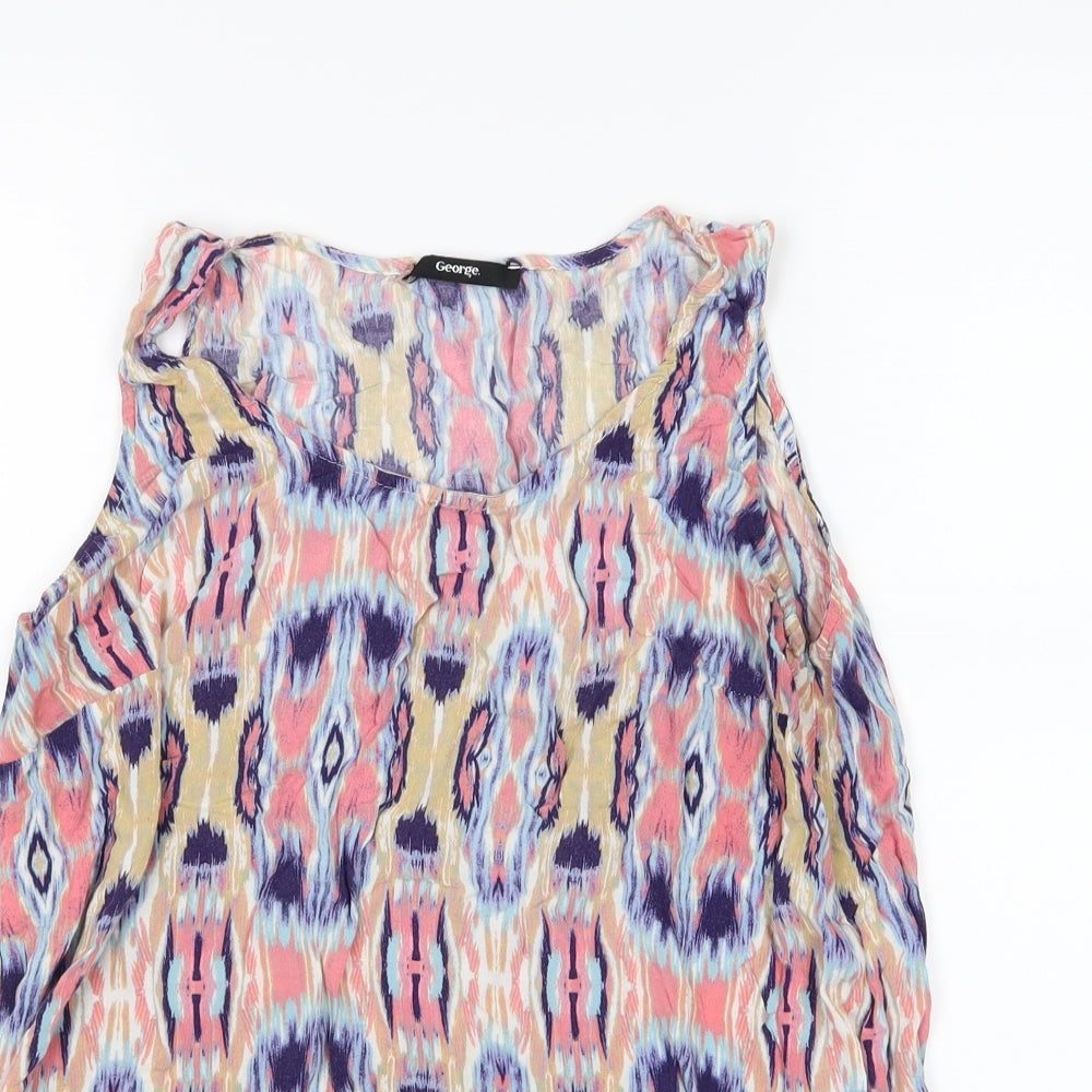Womens UK Size 14 George Multicoloured Basic Tank