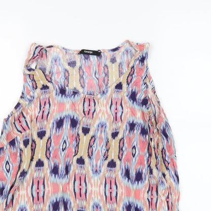 Womens UK Size 14 George Multicoloured Basic Tank