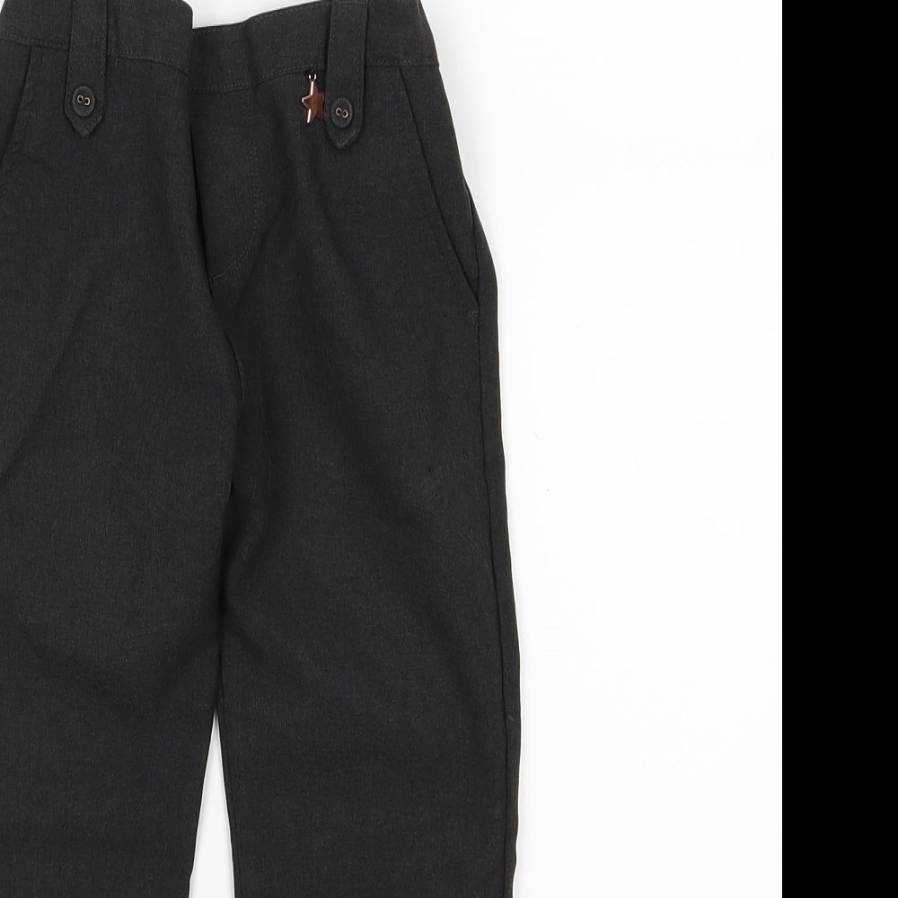 F&F Girls Grey  Rayon Dress Pants Trousers Size 4-5 Years