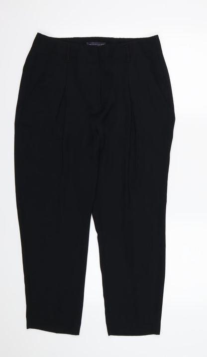 Womens UK Size 12 Marks and Spencer Regular Fit  Black Trousers