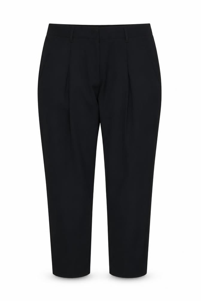 Marks & Spencer Womens Black  Rayon Trousers  Size 12 L27 in