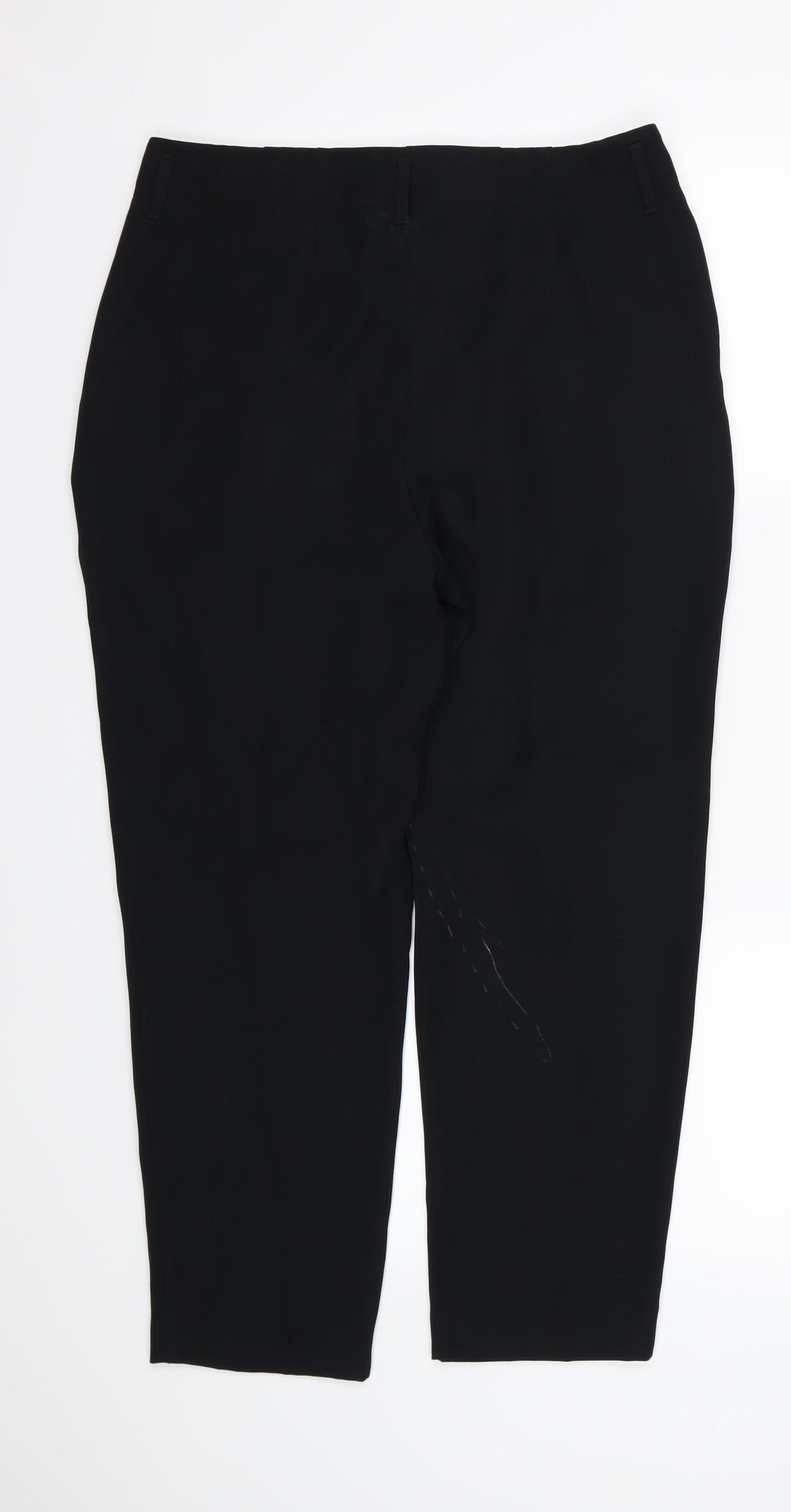 Womens UK Size 12 Marks and Spencer Regular Fit  Black Trousers
