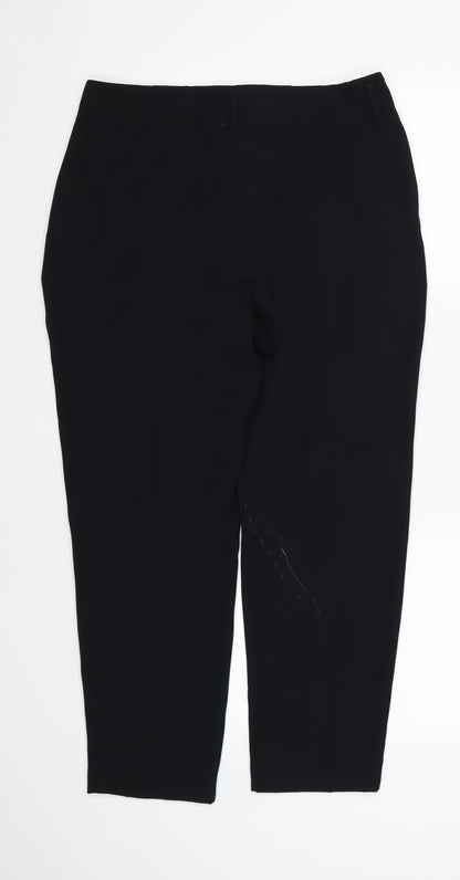 Womens UK Size 12 Marks and Spencer Regular Fit  Black Trousers