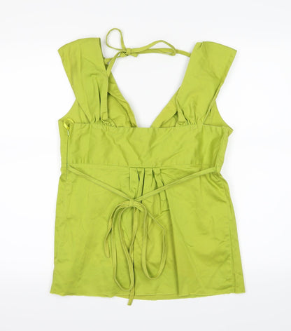 JLO Womens Green   Basic Blouse Size 14