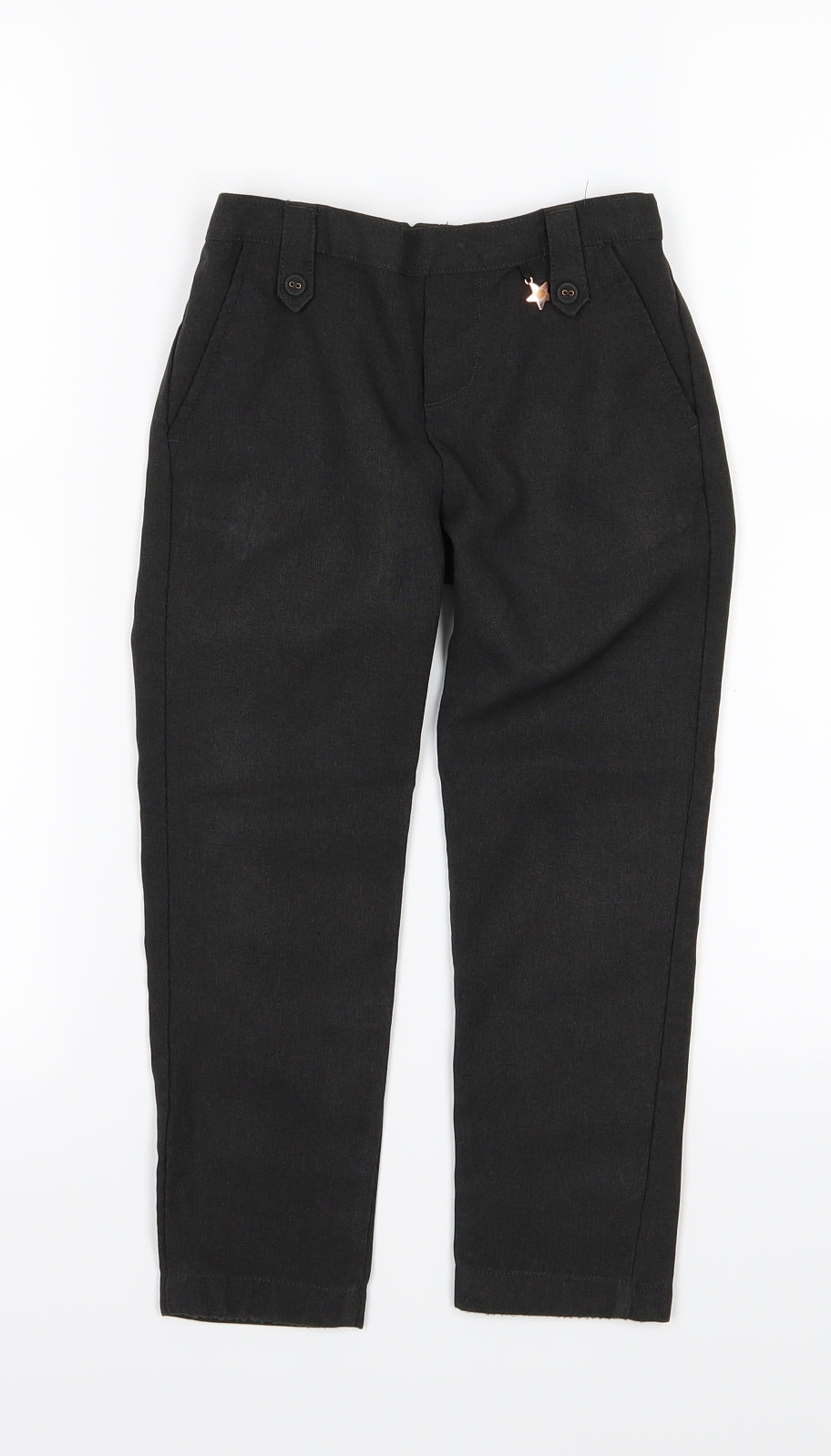 F&F Girls Grey  Rayon Dress Pants Trousers Size 4-5 Years