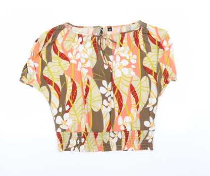 Skyes the limit Womens Multicoloured Floral  Basic Blouse Size L