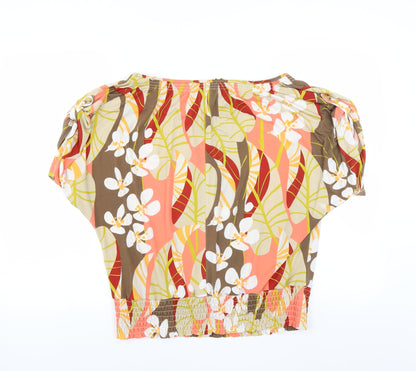 Skyes the limit Womens Multicoloured Floral  Basic Blouse Size L