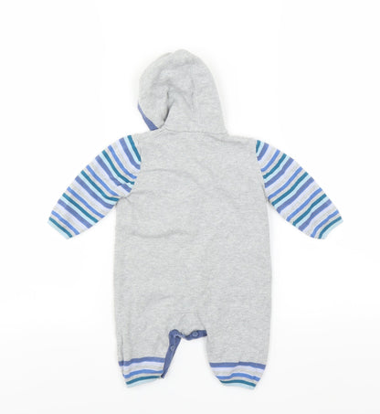 Marks and Spencer Boys Grey   Babygrow One-Piece Size 0-3 Months