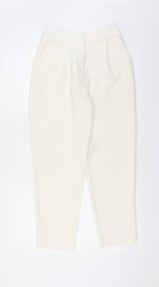Topshop Womens Ivory   Trousers  Size 8 L26 in