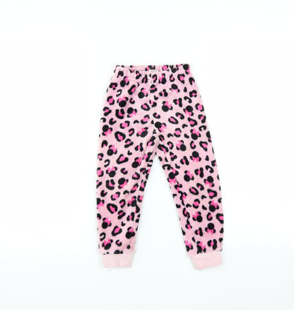 Disney Girls Pink Solid   Pyjama Pants Size 4 Years  - MINNIE MOUSE