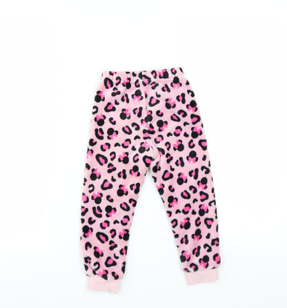 Disney Girls Pink Solid   Pyjama Pants Size 4 Years  - MINNIE MOUSE