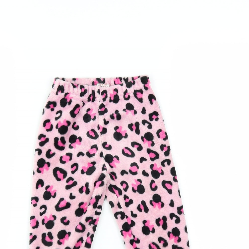 Disney Girls Pink Solid   Pyjama Pants Size 4 Years  - MINNIE MOUSE